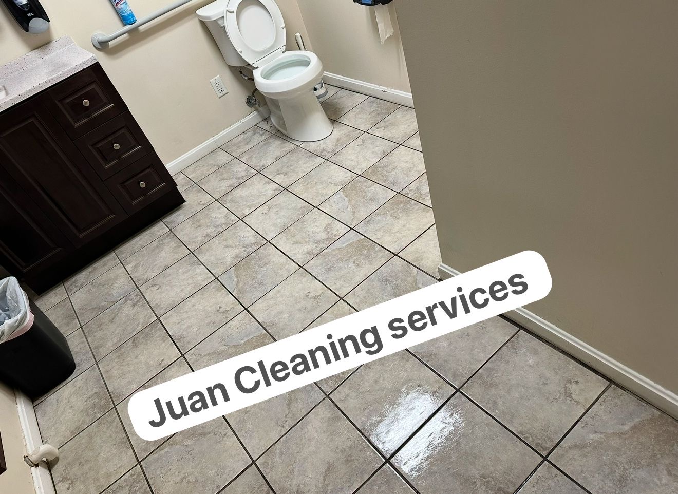 Sparkling clean bathroom