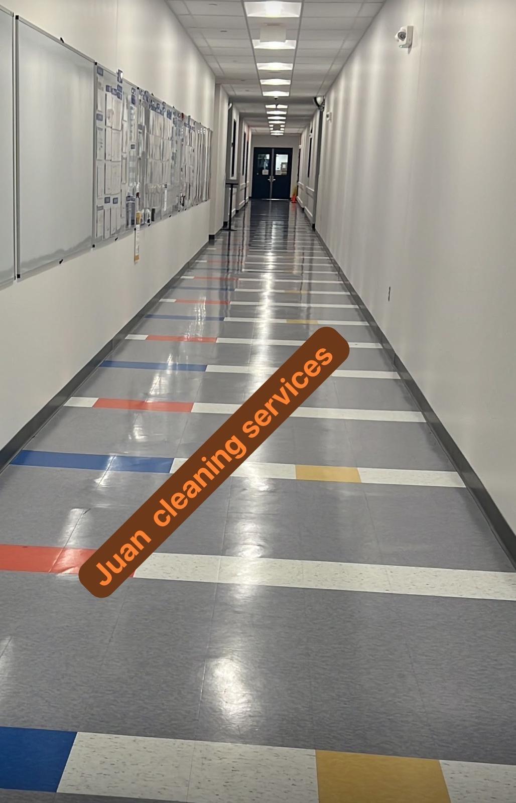 Commercial floor cleaning